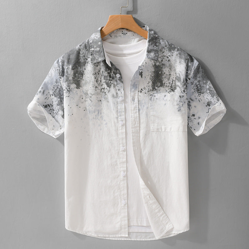 Dyed Pure Cotton Men’s Shirt