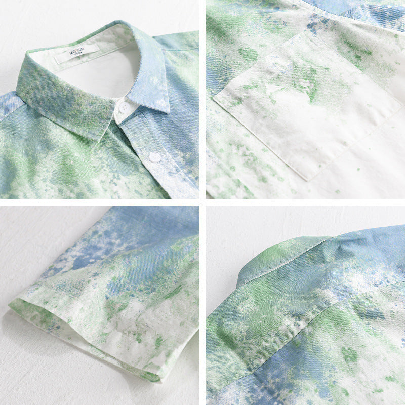 Dyed Pure Cotton Men’s Shirt