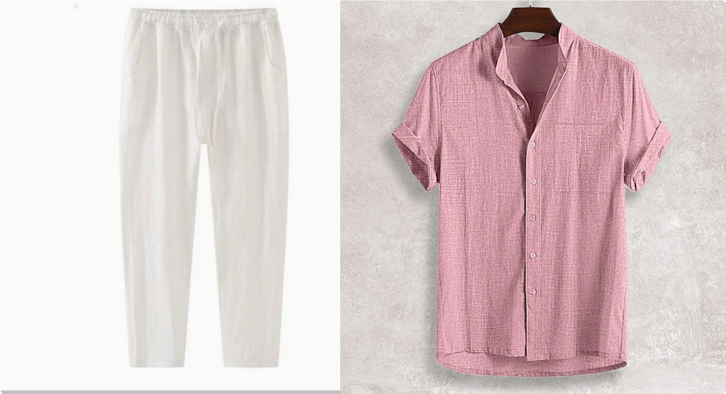 Cotton Stand Collar Cardigan