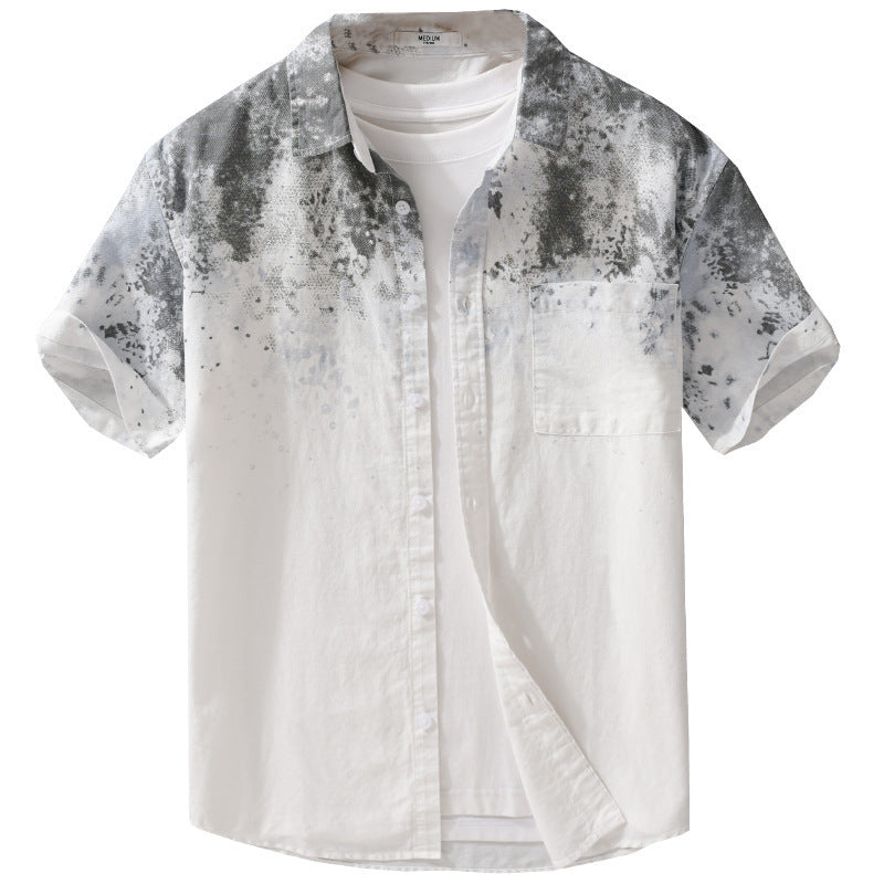 Dyed Pure Cotton Men’s Shirt