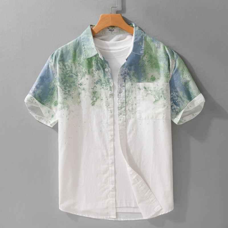 Dyed Pure Cotton Men’s Shirt